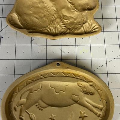 Brown Bag Cookie Arts from 1983 Bunny and Cow Moon 