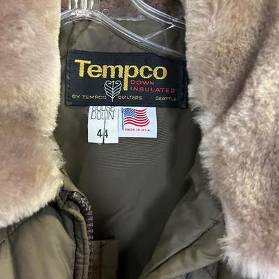 Vintage Down Puffer TEMPCO Mans Jacket