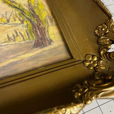 Water Color & Pencil Drawing  Artist Cardboard. L. Ray Salt Lake City 