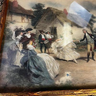 Antique French Prints, Pair, 