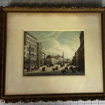 Praterstrasse Vienna Print under Glass 