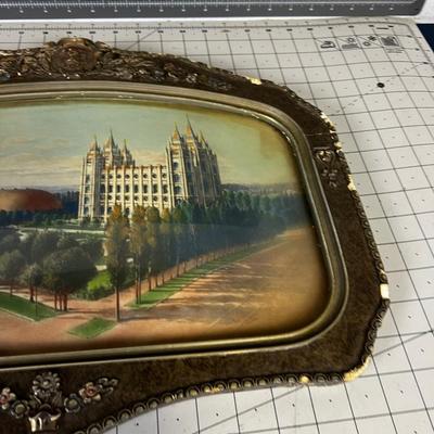 Antique Colorized Photo of Temple Square (SLC, Utah) 