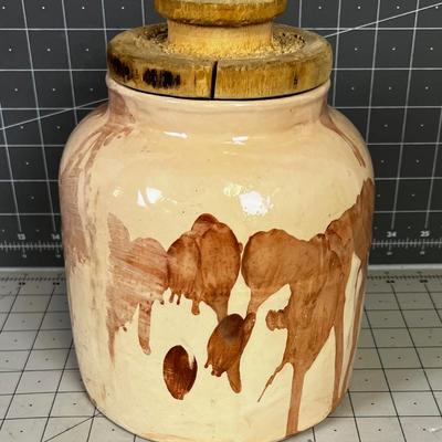 Antique Stoneware Jar Hatch Pottery Parowan Utah