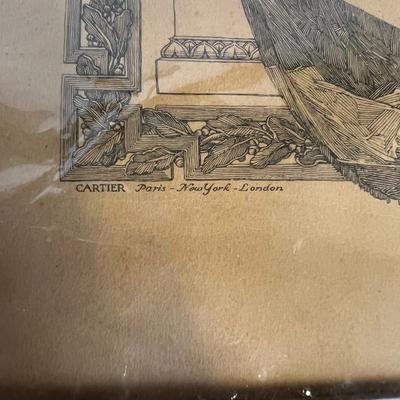 Antique Print French WWI Memorial 