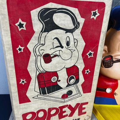 POPEYE Ball Toss Game with Original Box VINTAGE 
