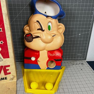 POPEYE Ball Toss Game with Original Box VINTAGE 