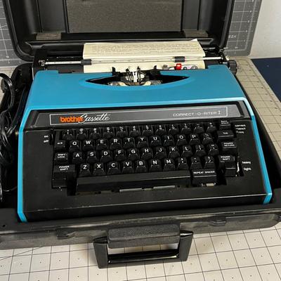Brother Cassette Working Electric Portable Typewriter. 