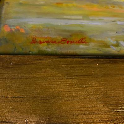 Oil  On Canvas, By Barbara Douville ? Utah Artist Framed 