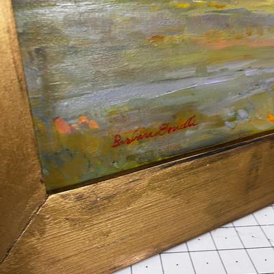 Oil  On Canvas, By Barbara Douville ? Utah Artist Framed 