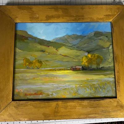 Oil  On Canvas, By Barbara Douville ? Utah Artist Framed 