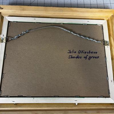 Julia Utiasheva Artist of Shades of Green Painting 