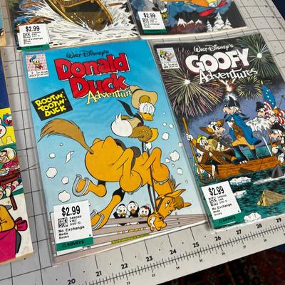 Mixed Group (10)  of Disney Vintage and Popeye etc. Comics