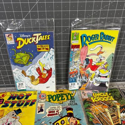 Mixed Group (10)  of Disney Vintage and Popeye etc. Comics