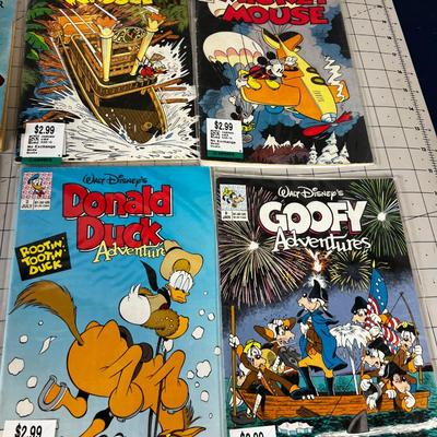 Mixed Group (10)  of Disney Vintage and Popeye etc. Comics
