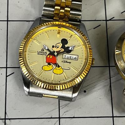 2 Mickey Mouse Watches 