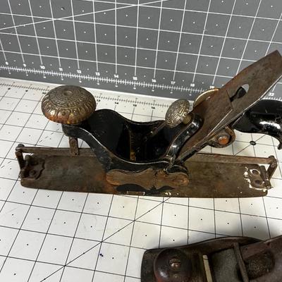 2 Antique Block Plane; one is a Stanley Circle Plane No. 113 