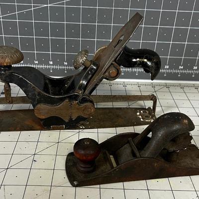 2 Antique Block Plane; one is a Stanley Circle Plane No. 113 