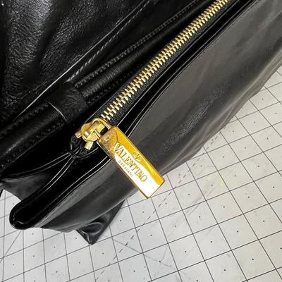 Valentino Garavani Black Leather Purse