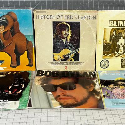 Lot of ROCK Albums (6) Fleetwood Mac, Monkeys, Bob Dillon 