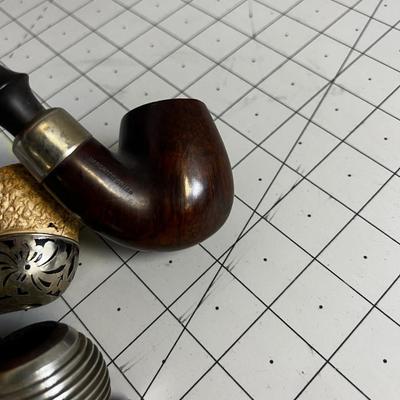 3 Vintage Tabaco Pipes 
