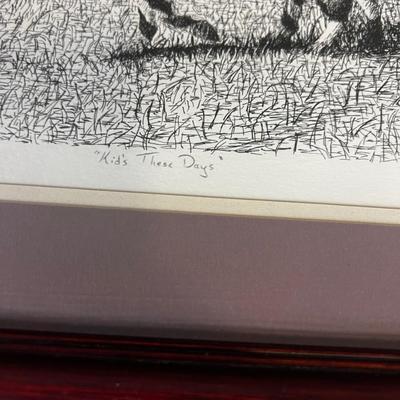 KIDS THESE DAYS (Zebra-ish) Print Limited Edition by David Hilton