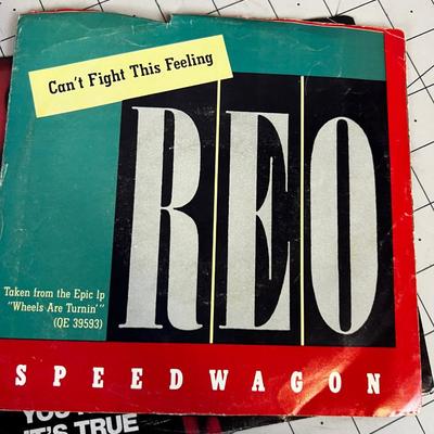 Massive Collection of Rock 45's with Picture Sleeves