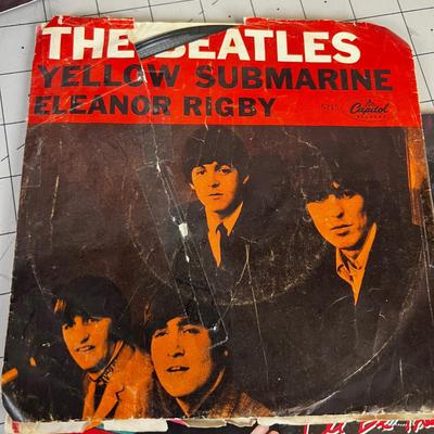 Massive Collection of Rock 45's with Picture Sleeves