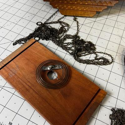 2 Coo-Coo Clocks no Pendulums, only 3 weights BUT CUTE Clocks