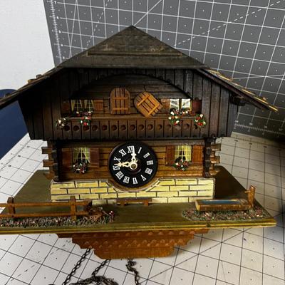 2 Coo-Coo Clocks no Pendulums, only 3 weights BUT CUTE Clocks