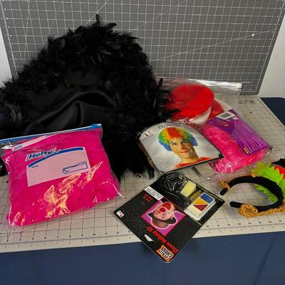 Halloween Costume Items: Wigs, Hats, Glasses