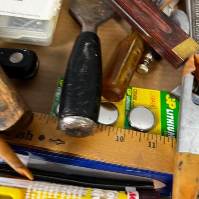 Tray of Misc. Tools; Screw Driver, Chisel, Crescent Wrench