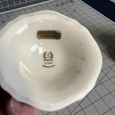 2 Candle Sticks by Lenox with 24K Gold Trim 