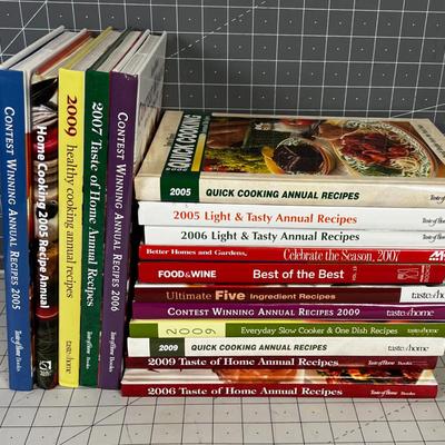 Giant Pile of Cook Books 