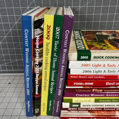 Giant Pile of Cook Books 