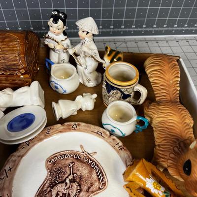 Tray of Knic-Knac's Ceramics FUN!!