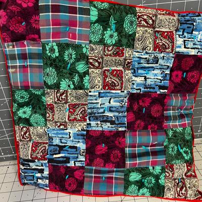 Funky Patch Work Vintage Pillow