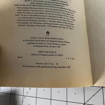 First 3 Harry Potter Books, First Edition Paperbacks 