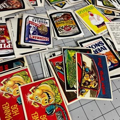 Vintage 1960's TOPS Chewing Gum Stickers Called Wacky Packages 