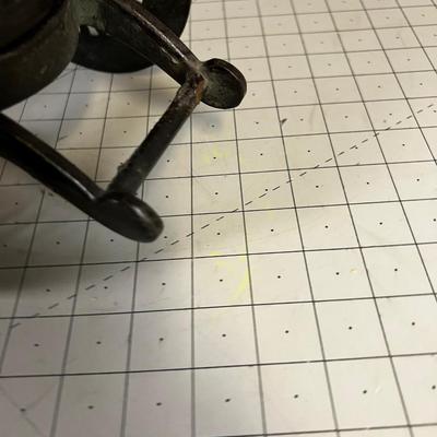 Vintage Asian Cast Iron Candle Holder