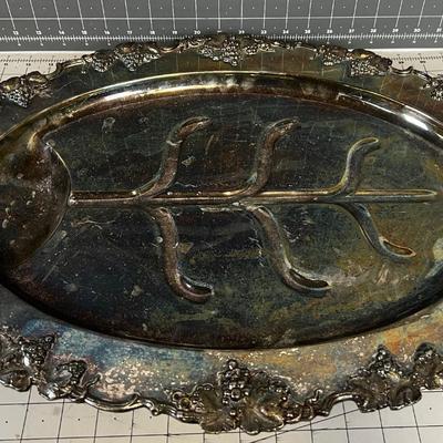 Silver Plated Meat Tray 