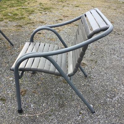 134 Pair of Outdoor Pool Patio Arm Chairs