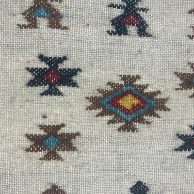 Vintage Handmade Peruvian Woven Wool Fabric Travel Satchel