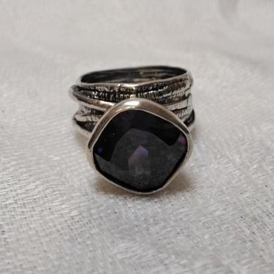 Big Beautiful Amethyst 925 Ring Size 6.5