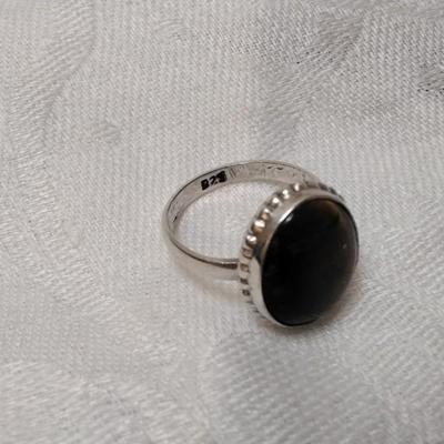 Big Beautiful Tiger Eye 925 Ring Size 8.5