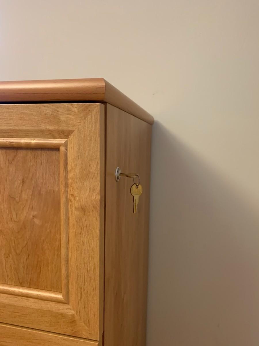 Locking Wooden File Number 1