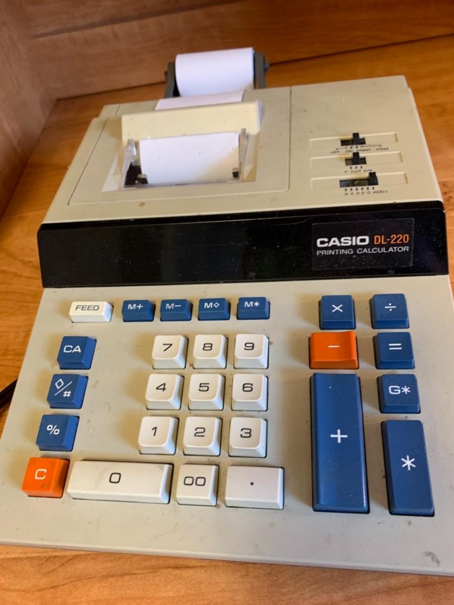 Casio DL220 printing calculator