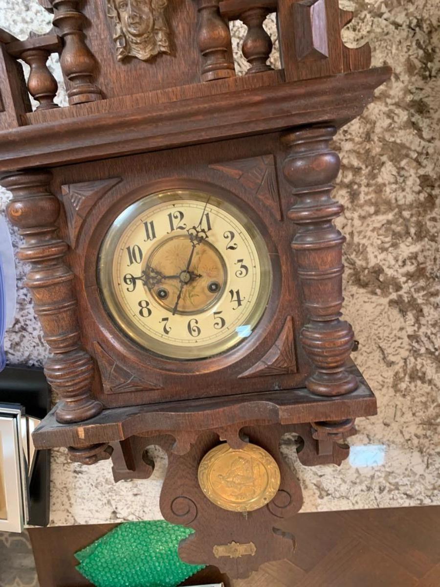 Antique Pendulum Clock 3 Feet Tall