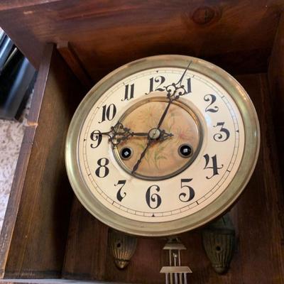 Georgeous Antique Pendulum Clock 3 Feet Tall