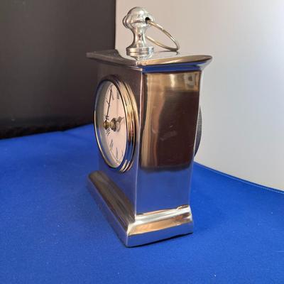 MANTEL CLOCK ALL ALUMINUM CASE