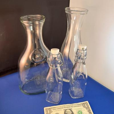 4 PC. CARAFE WATER BOTTLES